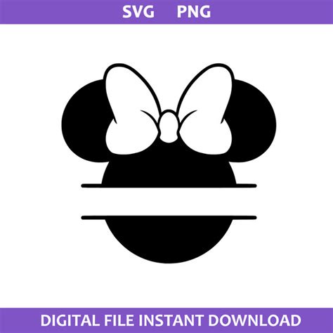 Minnie Monogram Svg Minnie Mouse Svg Disney Svg Png Digit Inspire