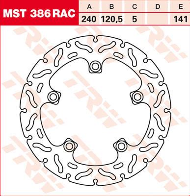 TRW Lucas Bremsscheibe Mst386rac Starr Teilemarkt1 De