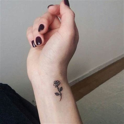 50 Gorgeous Small Wrist Tattoos To Try In 2019 Rose Tattoos On Wrist