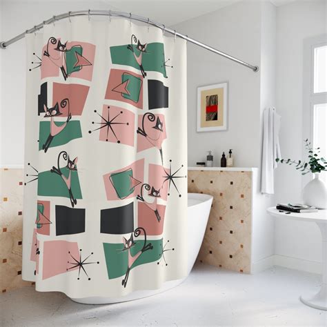 Mid Century Modern Retro Shower Curtains Bath Decor Page 9 Mid