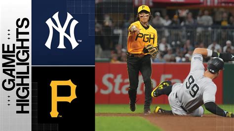 Yankees Vs Pirates Game Highlights Mlb Highlights Youtube