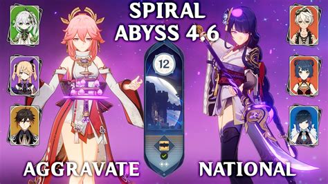 New Spiral Abyss Yae Miko Aggravate Raiden National Genshin