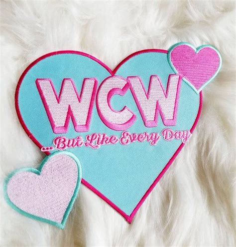 Woman Crush Wednesday Large Woven Heart Back Patch Etsy Wcw Woman