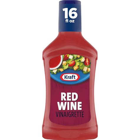 Amazon Kraft Red Wine Vinaigrette Salad Dressing Fl Oz Bottle