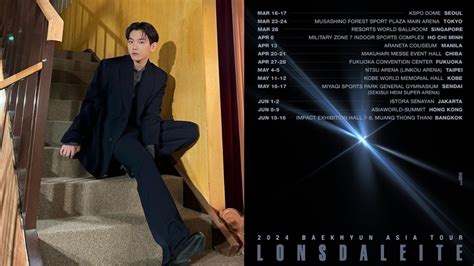 Baekhyun D EXO Annonce Son Concert Solo ASIA TOUR LONSDALEITE Pour 2024