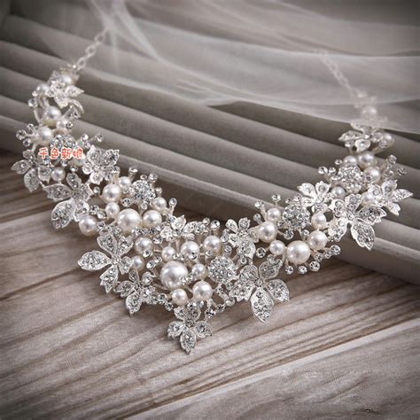 Buy Wholesale Luxury Wedding Jewellery Pearl Crystal Beads Flower