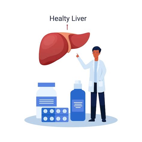 Journée mondiale de l hépatite illustration foie sain Vecteur Premium