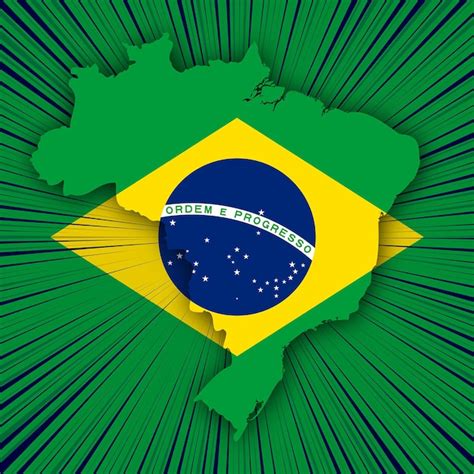 Premium Vector Brazil Independence Day Map Design