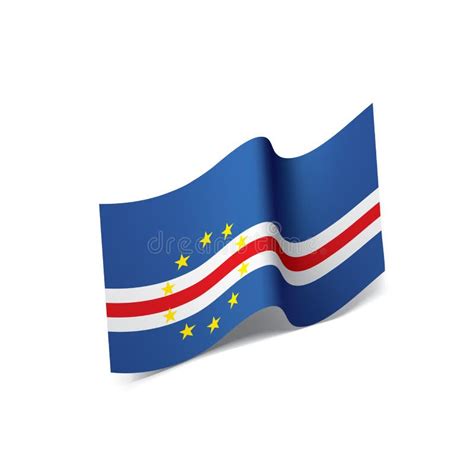 Bandeira De Cabo Verde Ilustração Do Vetor Ilustração do Vetor