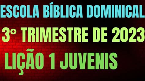 A superioridade de Cristo Lição 1 Juvenis 3 Trimestre 2023 EBD