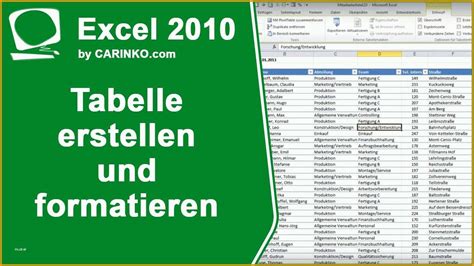 Excel Tabelle Vorlagen Kostenlos Inspiration Tutorial Excel Vorlage