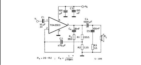circuit analysis - 3W/6W audio amplifier using TDA2003 - Electrical