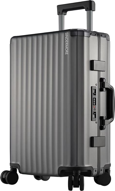 Amazon Sindermore Aluminum Carry On Luggage Suitcase Gunmetal