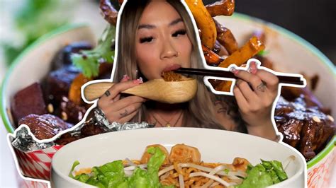 Mukbang Samyang Black Bean Noodles Ramen Chicken Wings Dumplings Asmr Youtube