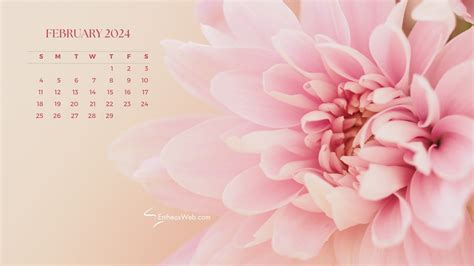 February 2024 Calendar Desktop Wallpapers EntheosWeb