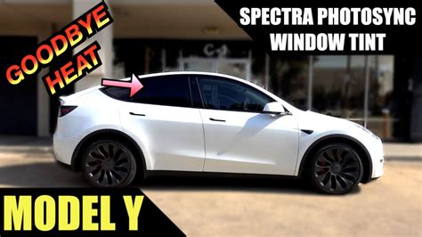 Tesla Model Y Spectra Photosync Window Tint Highest Heat Blocking