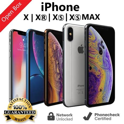Apple iPhone X | XR | XS | XS Max - 64GB 128GB 256GB - Verizon GSM ...