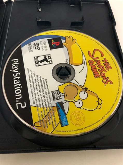 The Simpsons Game Sony Playstation 2 Ps2 2007 Complete Tested