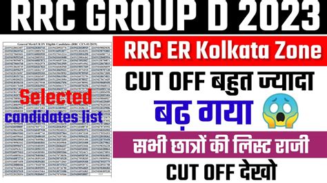 Rrc Er Kolkata Dv Cut Off Rrc Group D Er Kolkata Cut Off 2022 Group D