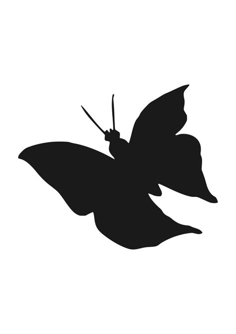 Flying Butterfly Silhouette Svg