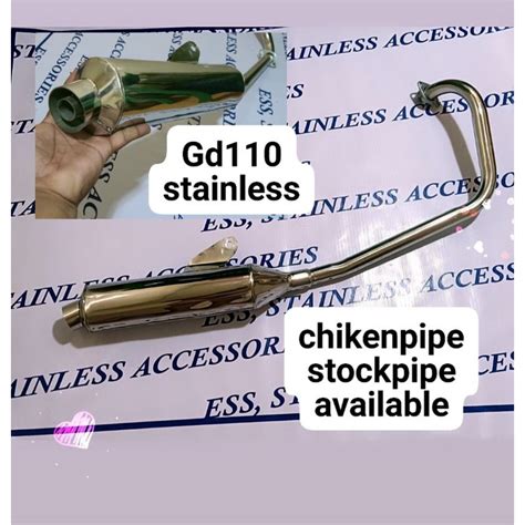 Gd110 Stainless StockPipe ChikenPipe Available Doble Elbow Shopee