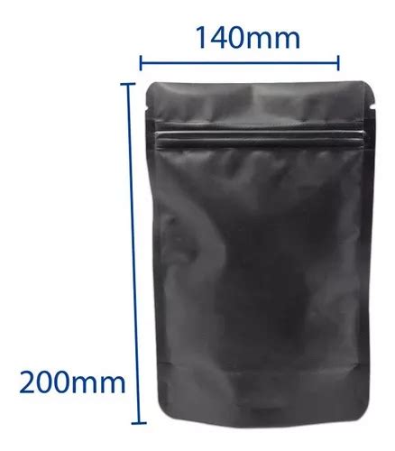 50 Bolsas Doypack Negro 14x20 Cierre Hermético Agronewen Cuotas sin