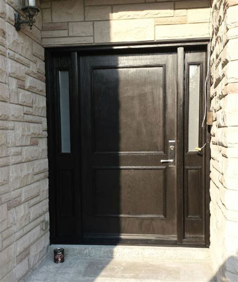 Fiberglass Executive Doors With 2 Side Lites