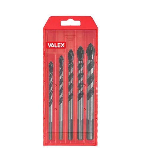 Juego 5 Brocas Multiusos Para Ceramica Y Vidrio Valex