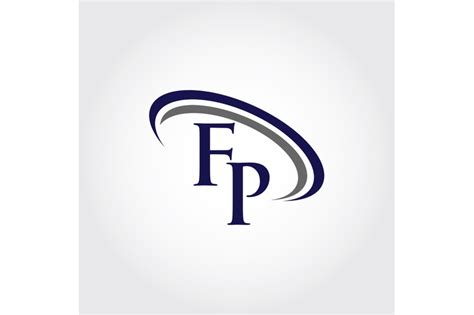 Monogram FP Logo Design By Vectorseller | TheHungryJPEG