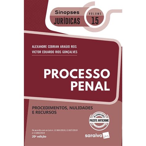 Livro Processo Penal Procedimentos Nulidades e Recursos Coleção