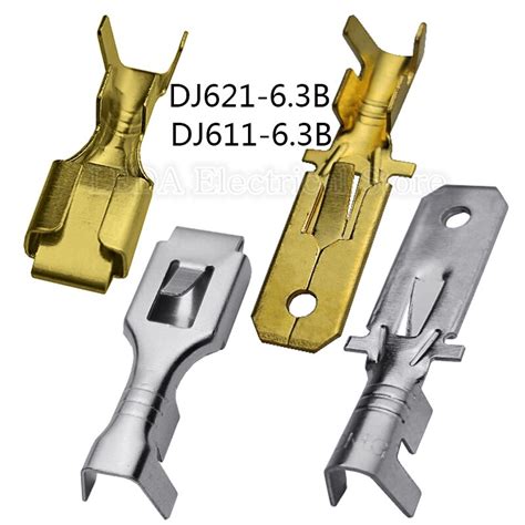 Mm Brass Crimp Terminal Female Spade Connector Pcs Pcs Mm