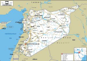 Syria Map (Political) - Worldometer