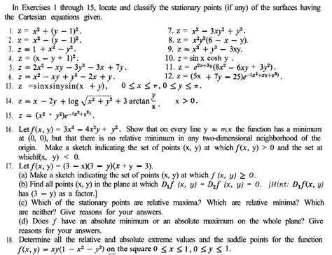 Solved In Exercises 1 Through 15 Locate And Classify The