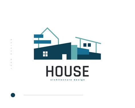 Blue Modern And Minimalist Real Estate Logo Design Luxury House Logo