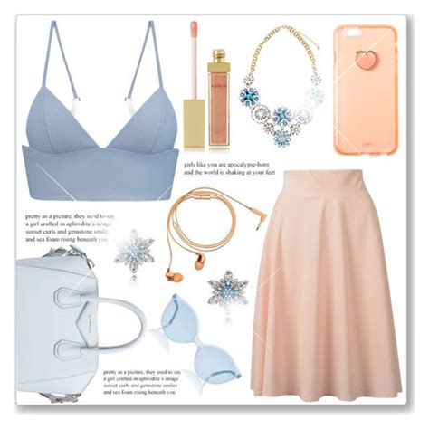 Light Blue And Peach Blue Peach Fashion Pretty Outfits