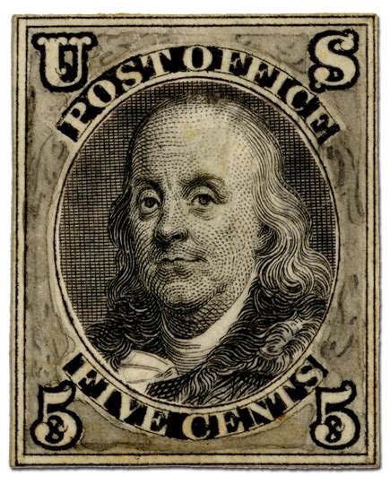 5-cent Franklin Stamp | National Postal Museum