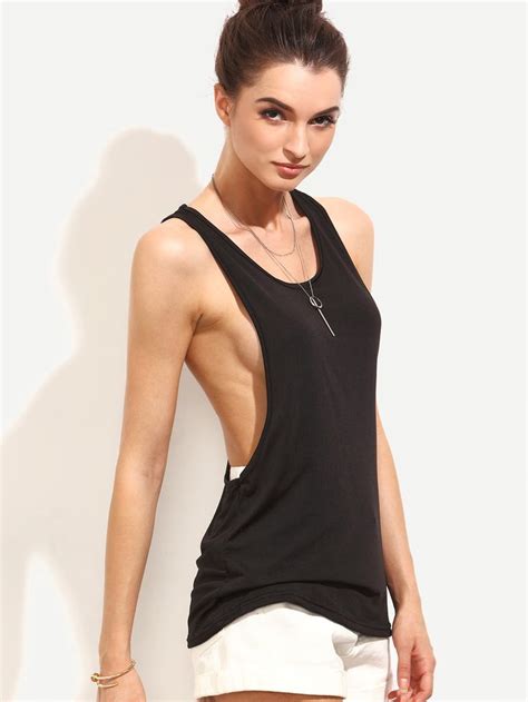 Drop Armhole Racerback Tank Top Workout Tank Tops Tank Tops