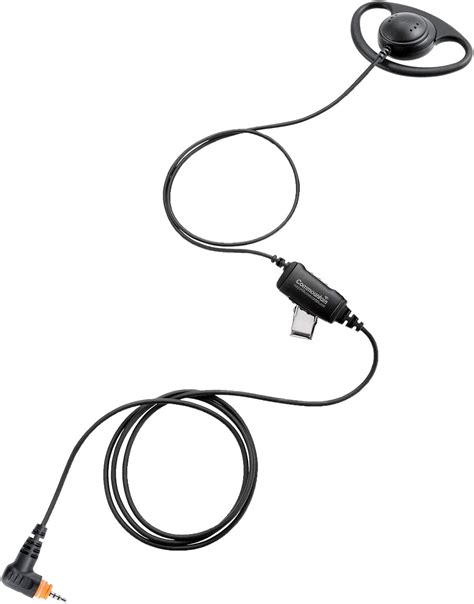 D Shape Earpiece With In Line Micptt For Motorola Radios Tlk 100 Sl300 Sl3500e