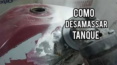 Como Desamassar Tanque De Moto Honda Youtube