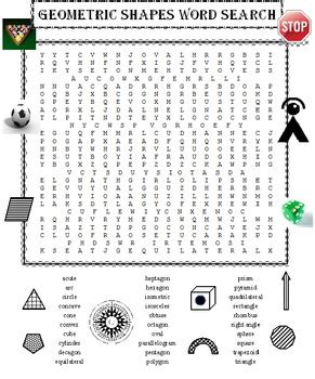 Geometry Word Search Puzzle By David Filipek Teachers Pay Teachers