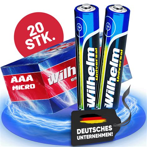 Aaa Mikro Wilhelm Universal Alkaline Batterien Im Shrink Lr