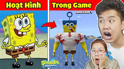 bqThanh và Ốc Thử Thách Biến Bọt Biển SPONGEBOD Thành Quái Vật Trong