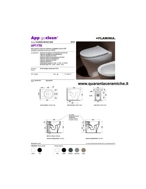 Flaminia App Back to wall Toilet and seat | Quaranta Ceramiche