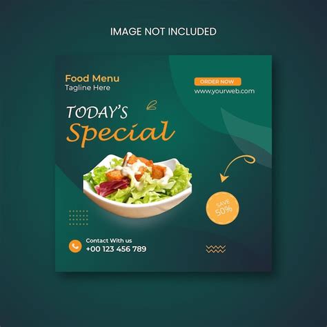 Premium Vector Food Social Media Promotion And Instagram Banner