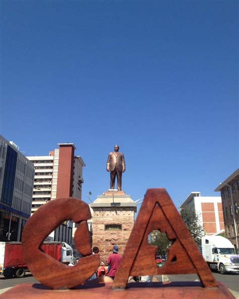 CheckOut Africa — Statue of Joshua Mqabuko Nyongolo Nkomo who was...