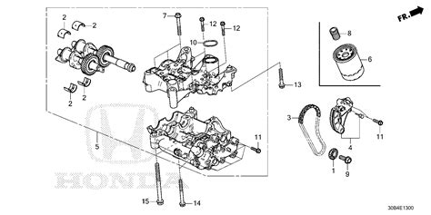 Honda Accord Pump Assy Oil Emissions Engine Fuel Ma J