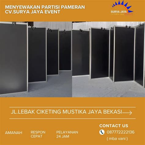 Partisi Pameran Surya Jaya Rental Equipment