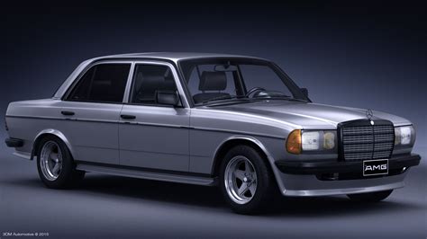 1984 Mercedes Benz W123 280e Amg 3d Model 149 Fbx Obj Max Free3d