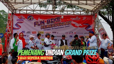 Undian Doorprize Grand Prize Unit Sepeda Motor Fun Bike