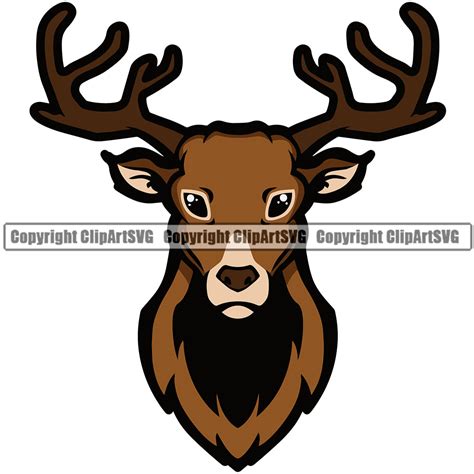 Brown Antlers Clipart